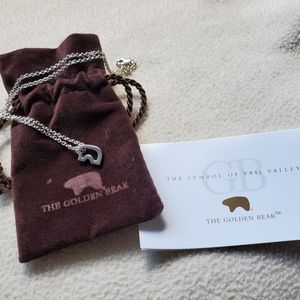 NWT Sterling Silver The Golden Bear necklace